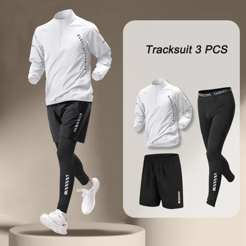 Ensemble de jogging homme 1 à 4 pièces – Veste + Pantalon, séchage rapide | Sport & Fitness