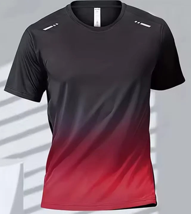 T-shirt de sport homme dégradé – Séchage rapide, fitness & running