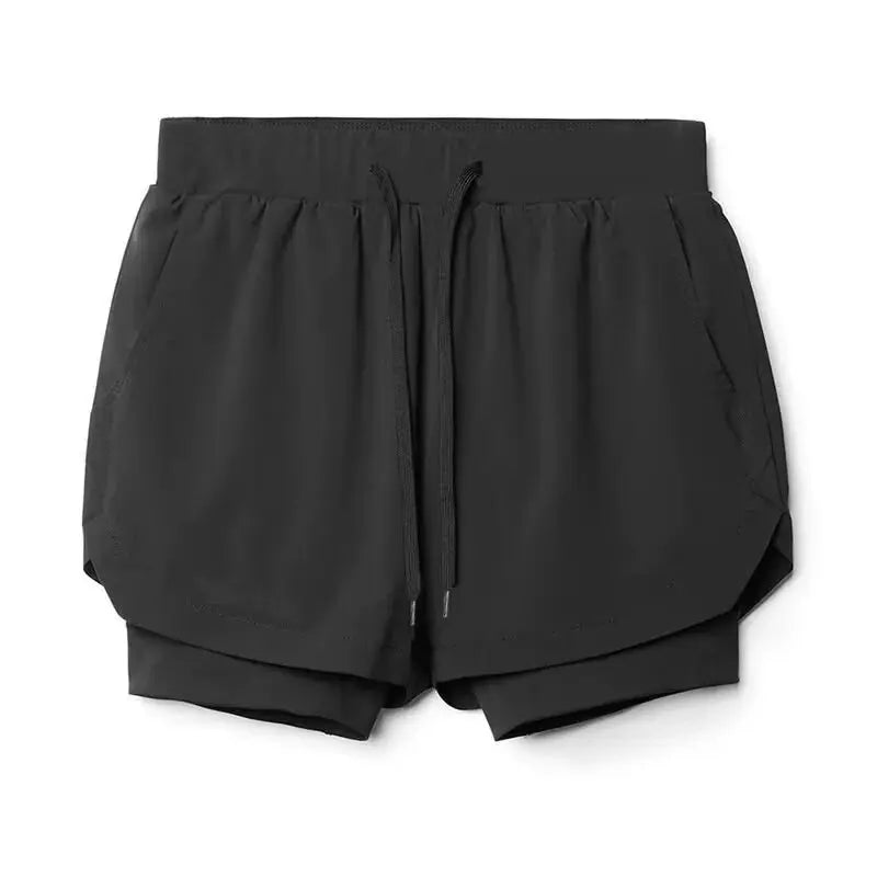 Short camouflage 2-en-1 homme – Séchage rapide, fitness & jogging