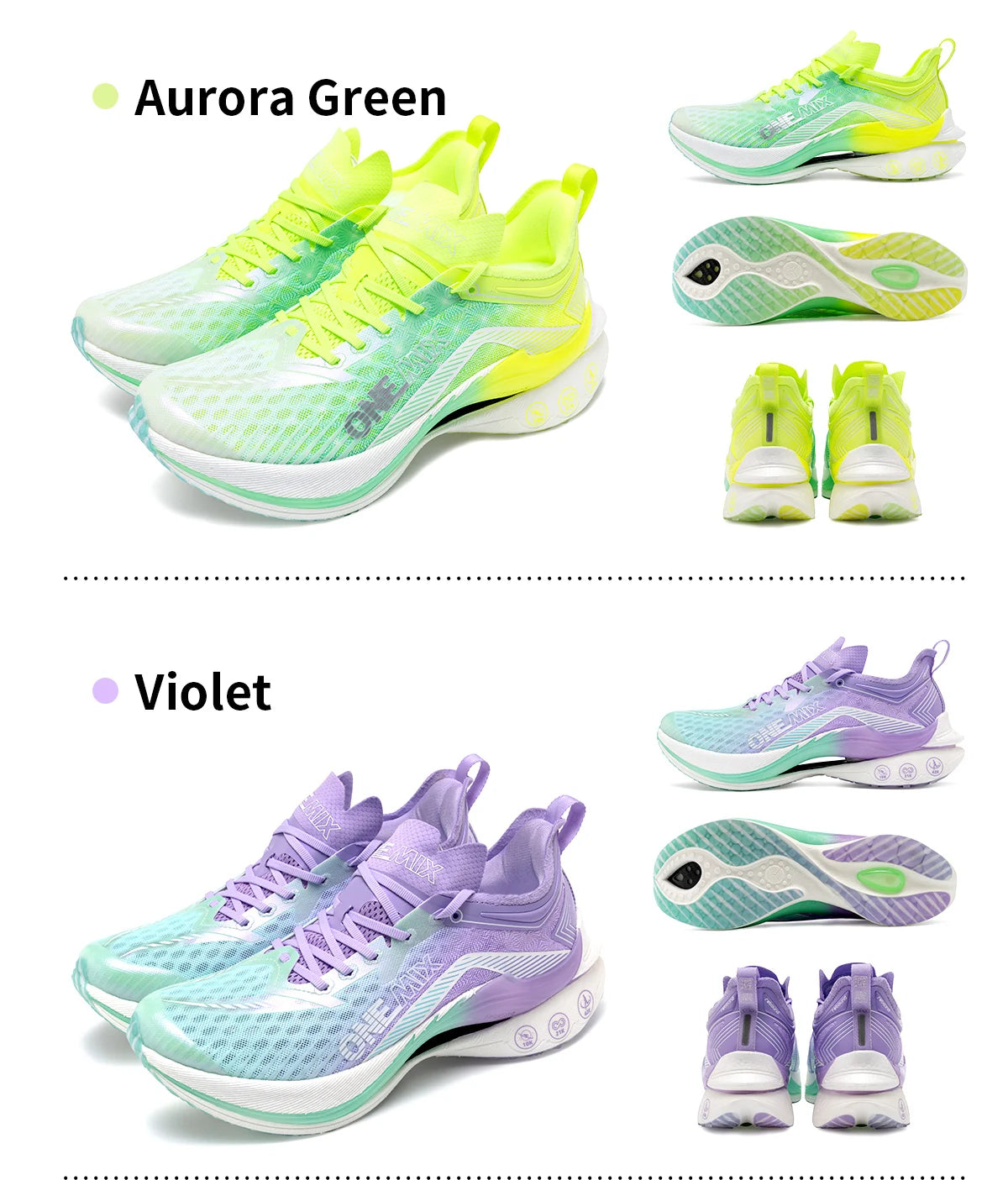 Chaussures trail ONEMIX – Plaque carbone, amorti, respirantes | Marathon & Running