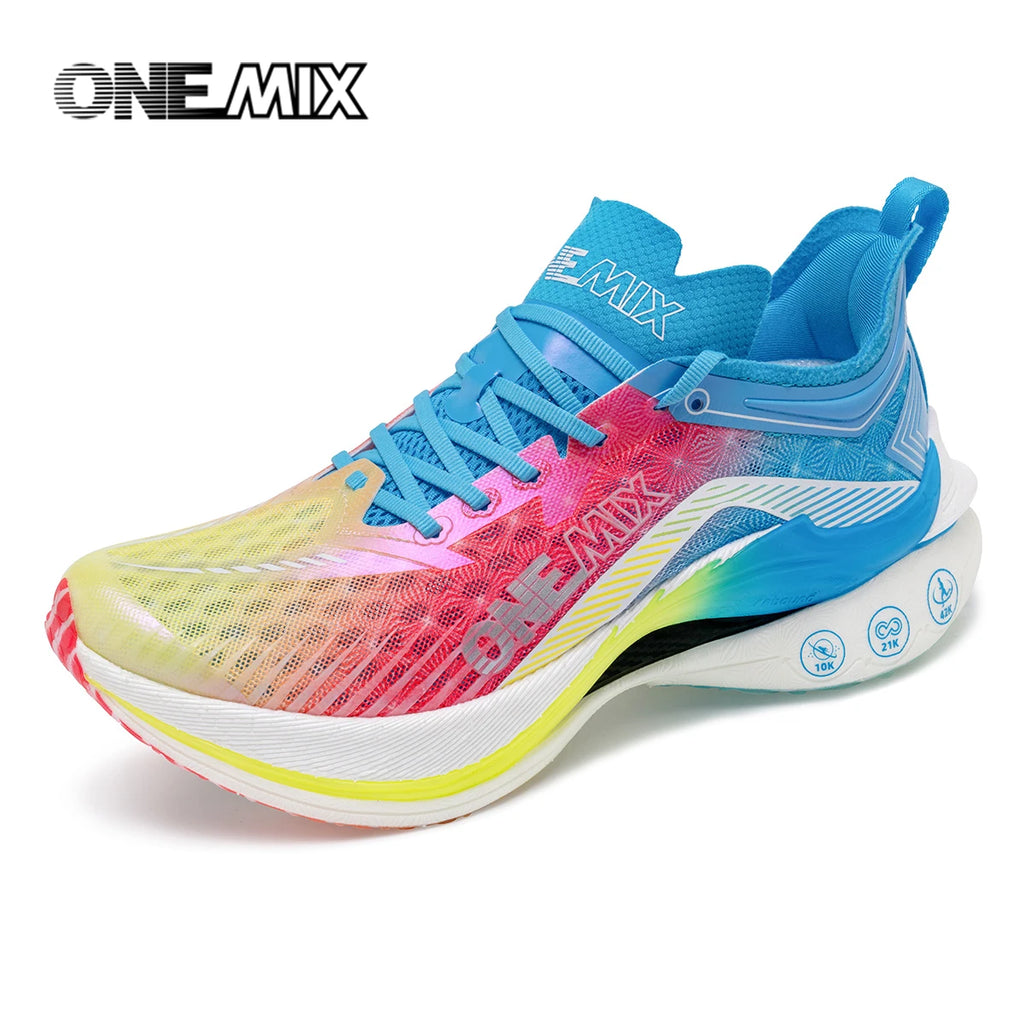 Chaussures trail ONEMIX – Plaque carbone, amorti, respirantes | Marathon & Running