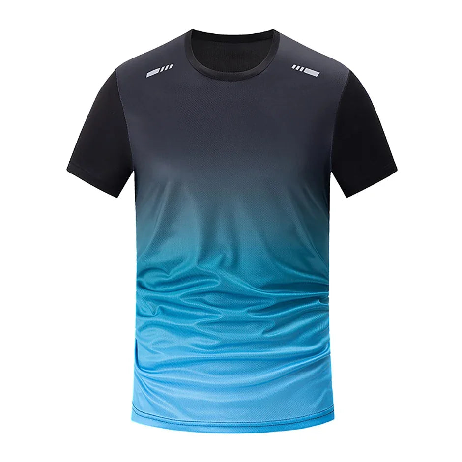 T-shirt de sport homme dégradé – Séchage rapide, fitness & running