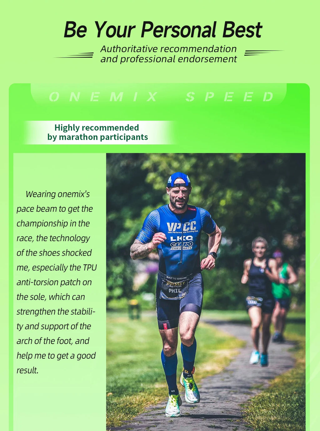 Chaussures trail ONEMIX – Plaque carbone, amorti, respirantes | Marathon & Running