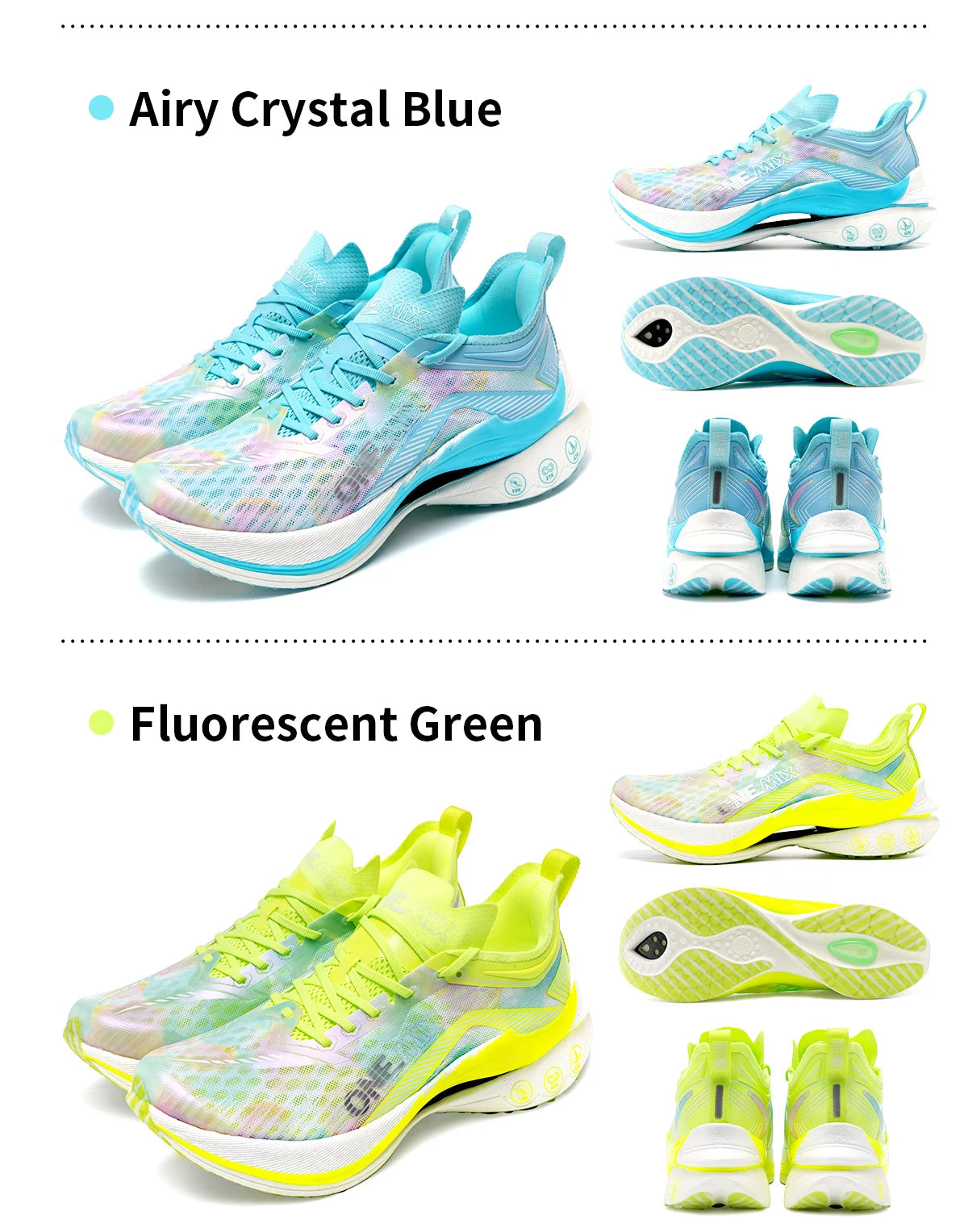 Chaussures trail ONEMIX – Plaque carbone, amorti, respirantes | Marathon & Running