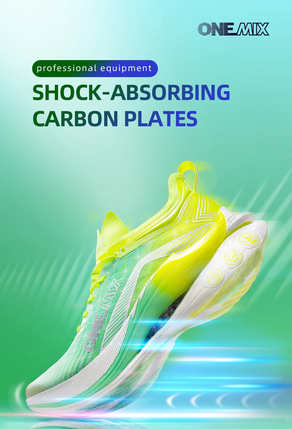 Chaussures trail ONEMIX – Plaque carbone, amorti, respirantes | Marathon & Running