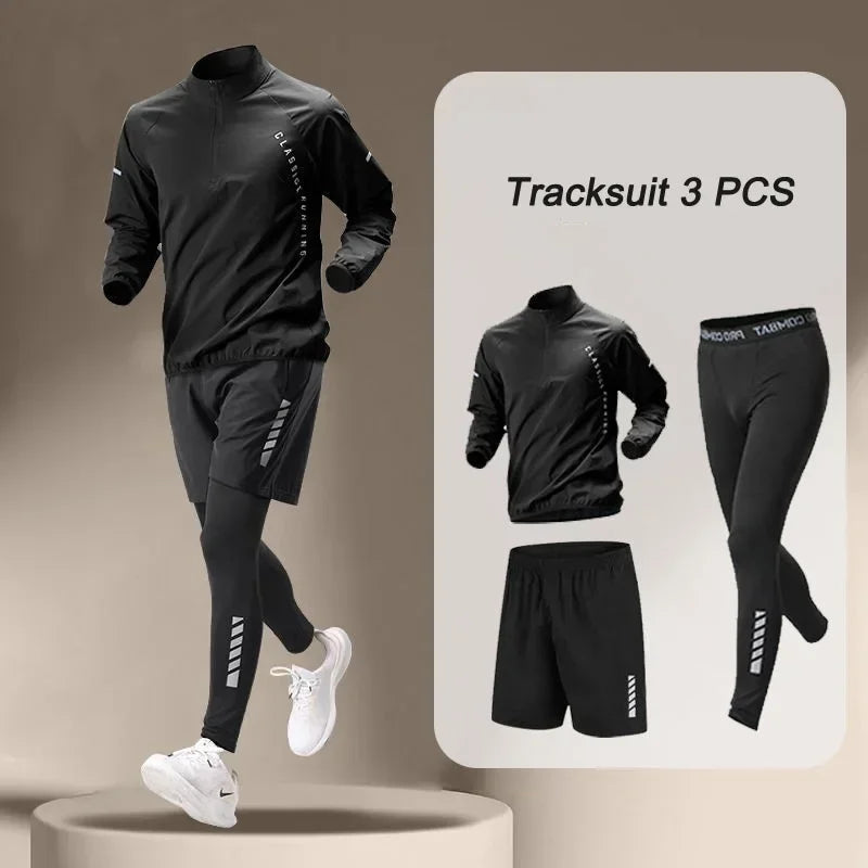 Ensemble de jogging homme 1 à 4 pièces – Veste + Pantalon, séchage rapide | Sport & Fitness