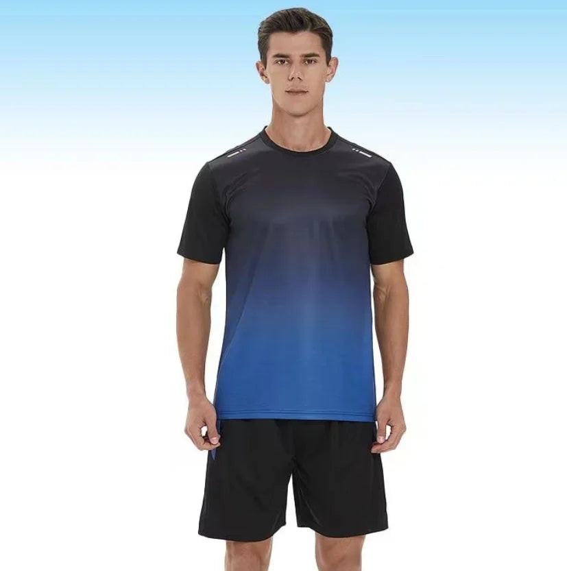 T-shirt de sport homme dégradé – Séchage rapide, fitness & running